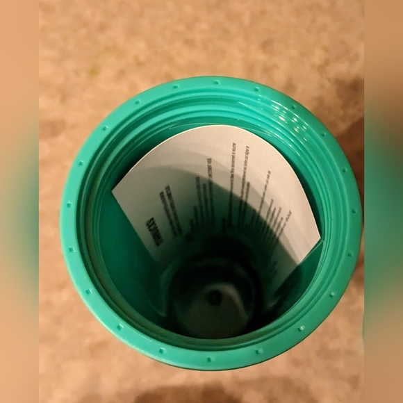 Rare Starbucks Holiday Green Gold Tumbler - Picture 2 of 2